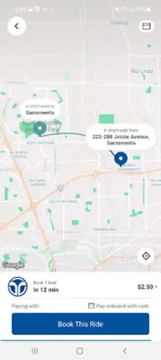 SacRT SmaRT Ride android App screenshot 2